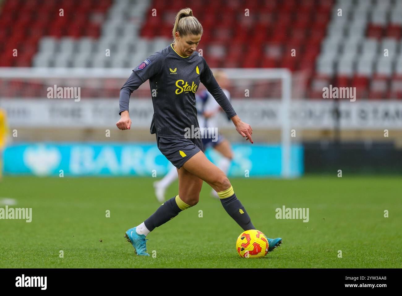 Londra, Regno Unito. 8 dicembre 2024. Justine Vanhaevermaet durante Tottenham Hotspur vs Everton nella WSL. Foto Stock