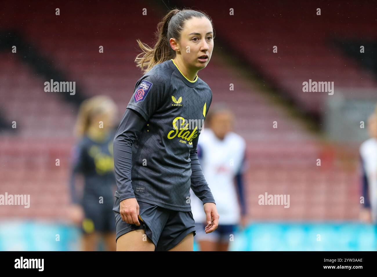 Londra, Regno Unito. 8 dicembre 2024. Clare Wheeler durante Tottenham Hotspur vs Everton nella WSL. Foto Stock