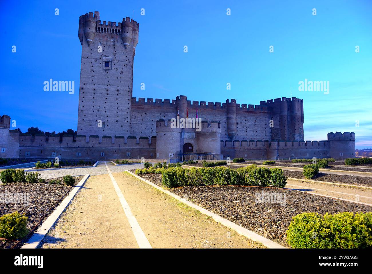 Castello di la Mota, Medina del campo, Valladolid, Spagna Foto Stock