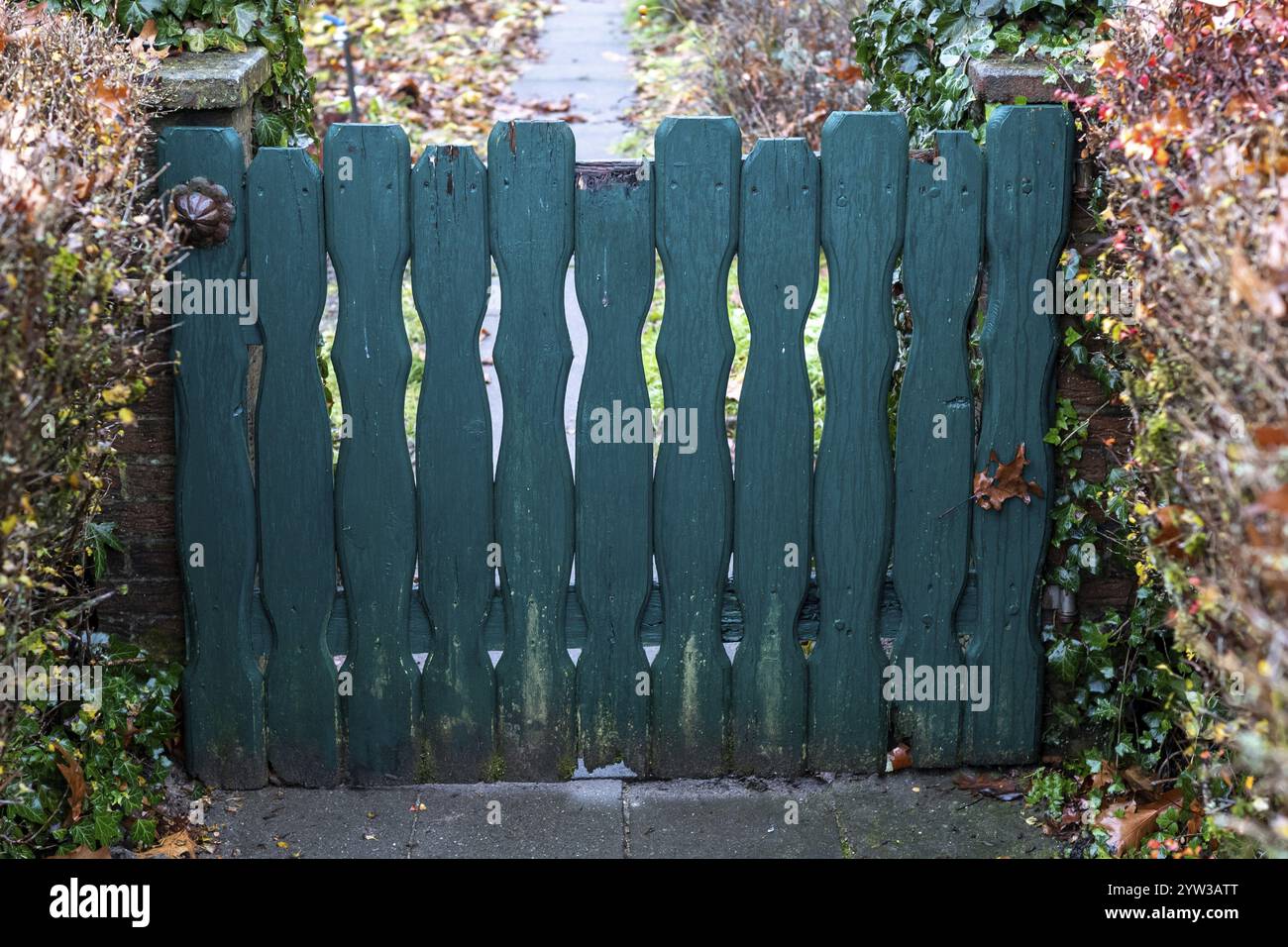 Porta al giardino in Germania Foto Stock
