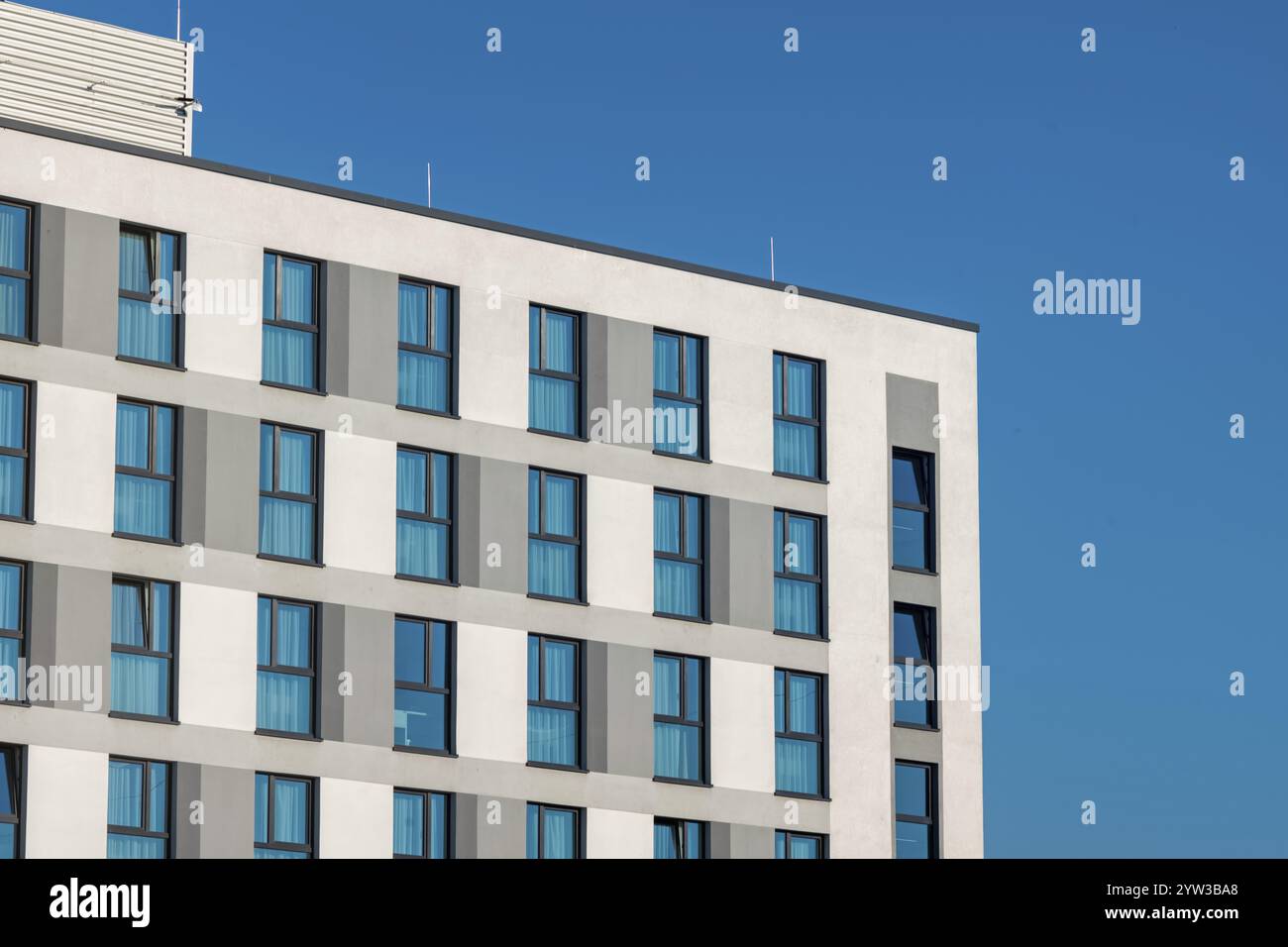 Facciata di un edificio in città Foto Stock