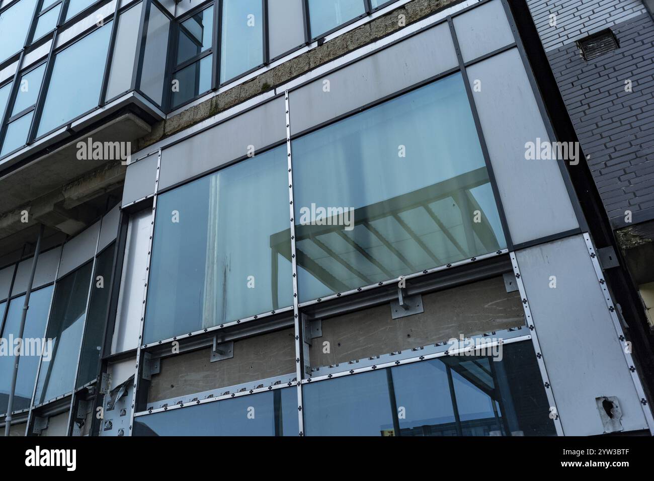Facciata di un edificio con windows Foto Stock