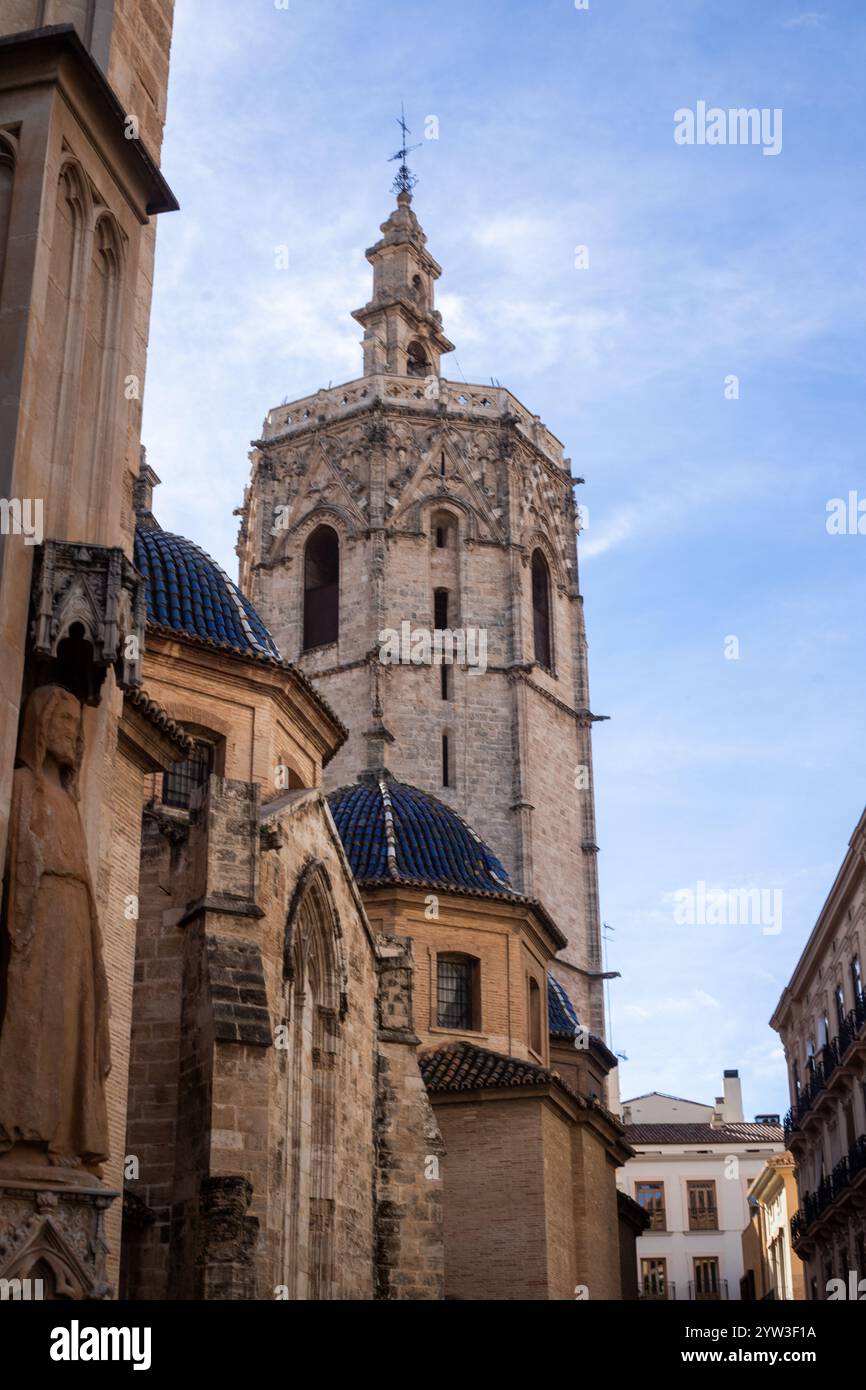 TORRE, EL MICALET DELLA CATTEDRALE DI VALENCIA Foto Stock