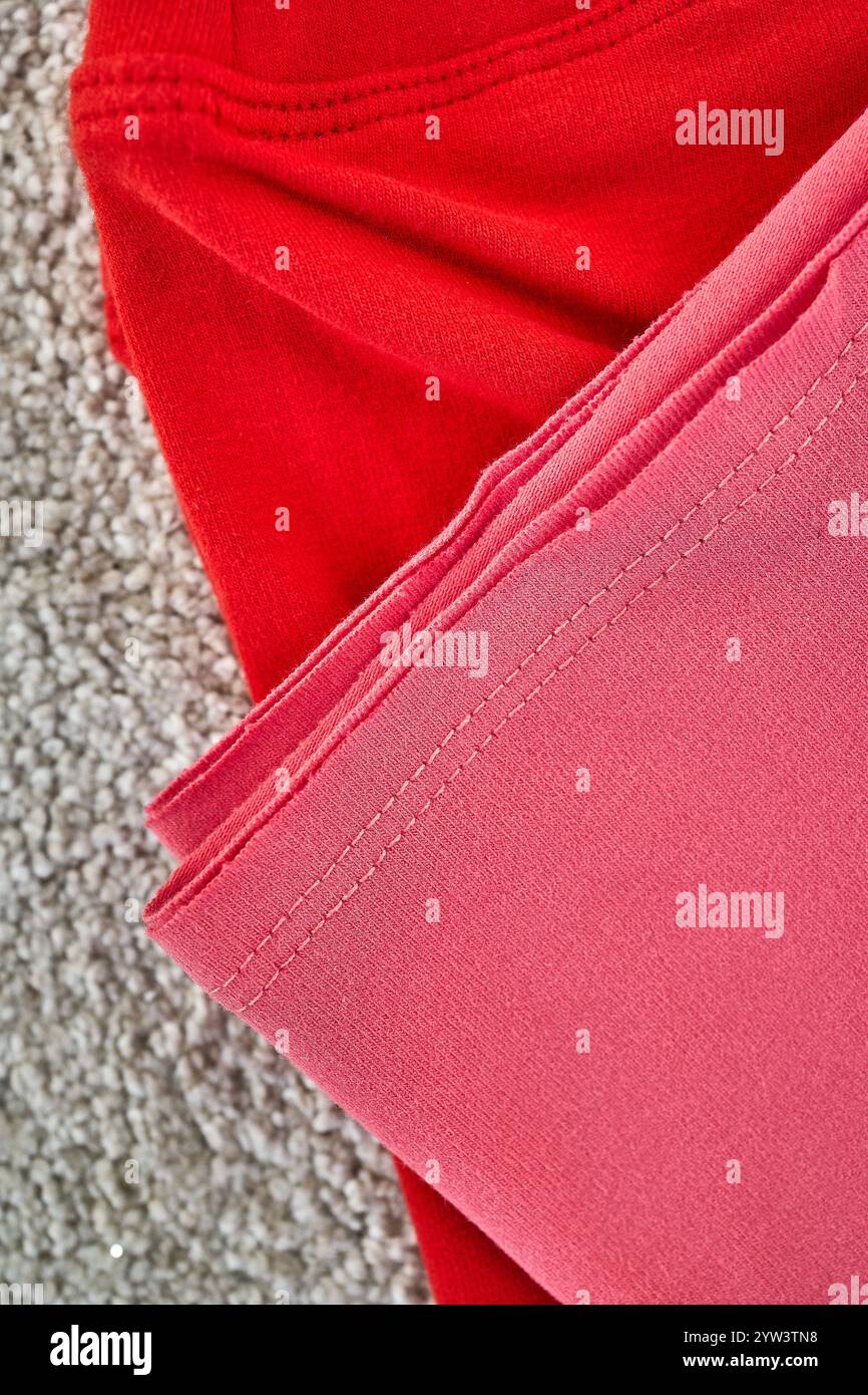 Sfumature di rosso: Uno studio di texture Foto Stock