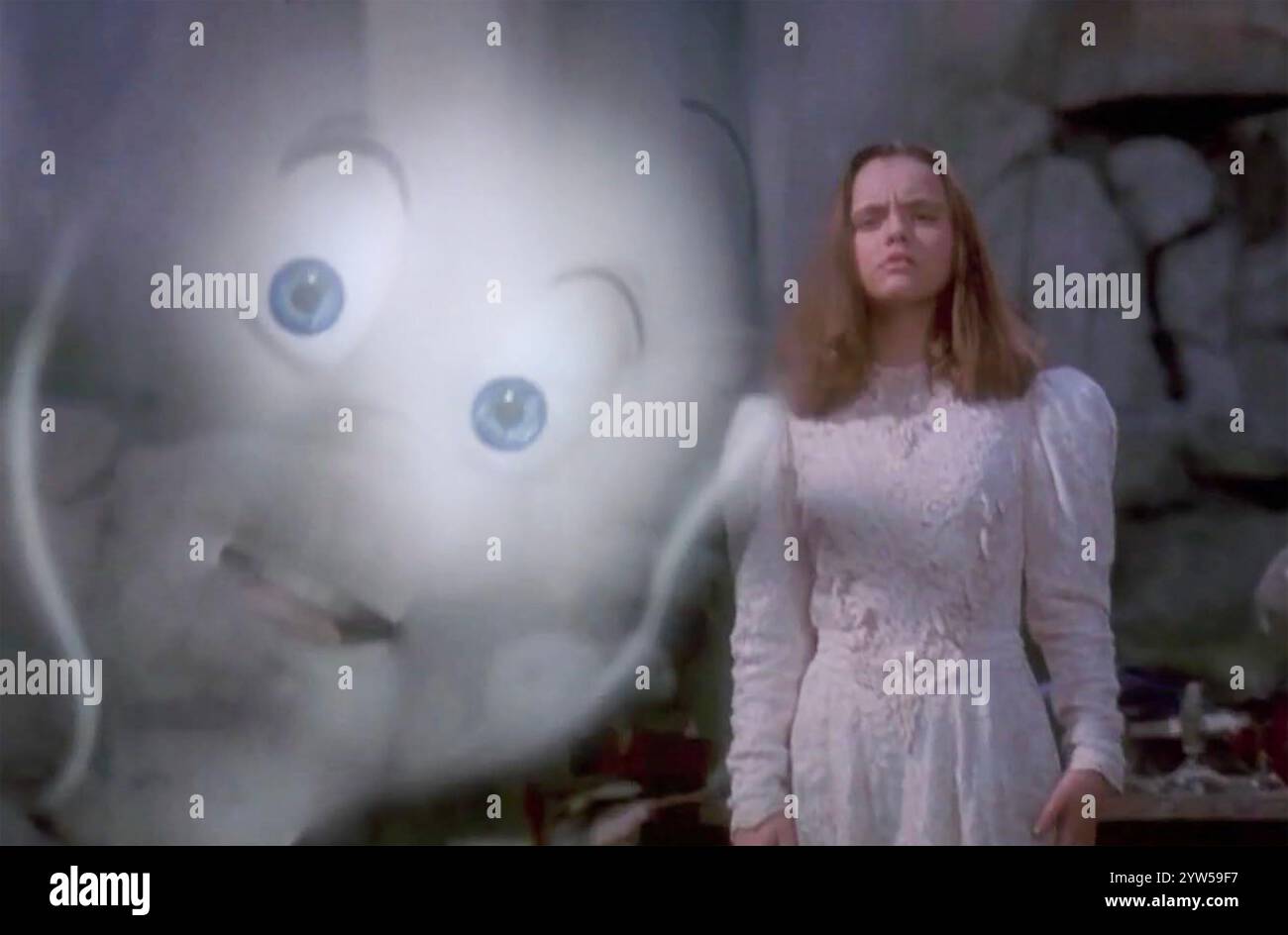 CASPER 1995 Universal Pictures film con Christina Ricci nel ruolo di 'Kat' Harvey, l'interesse amoroso di Casper Foto Stock
