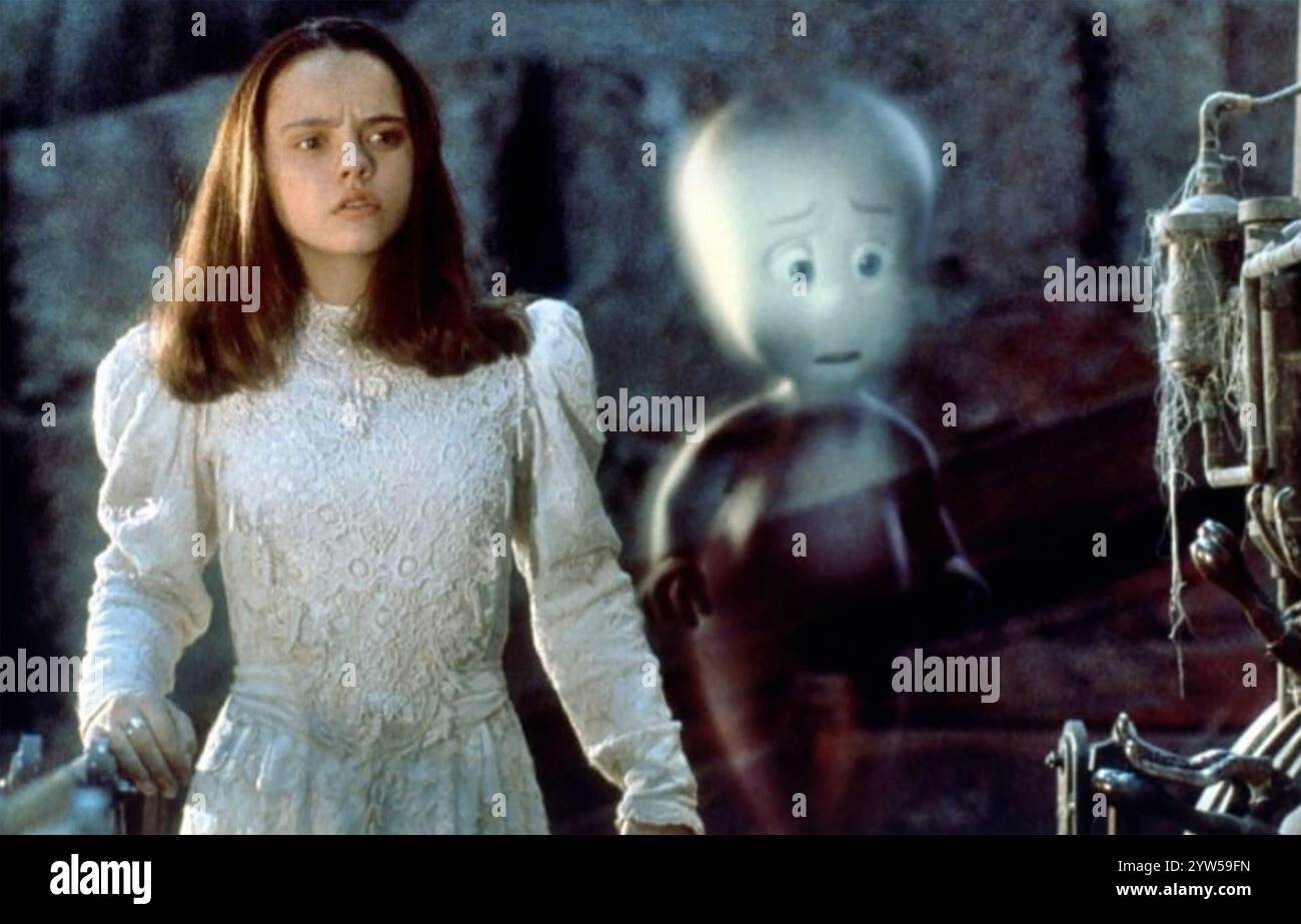CASPER 1995 Universal Pictures film con Christina Ricci nel ruolo di 'Kat' Harvey, l'interesse amoroso di Casper Foto Stock