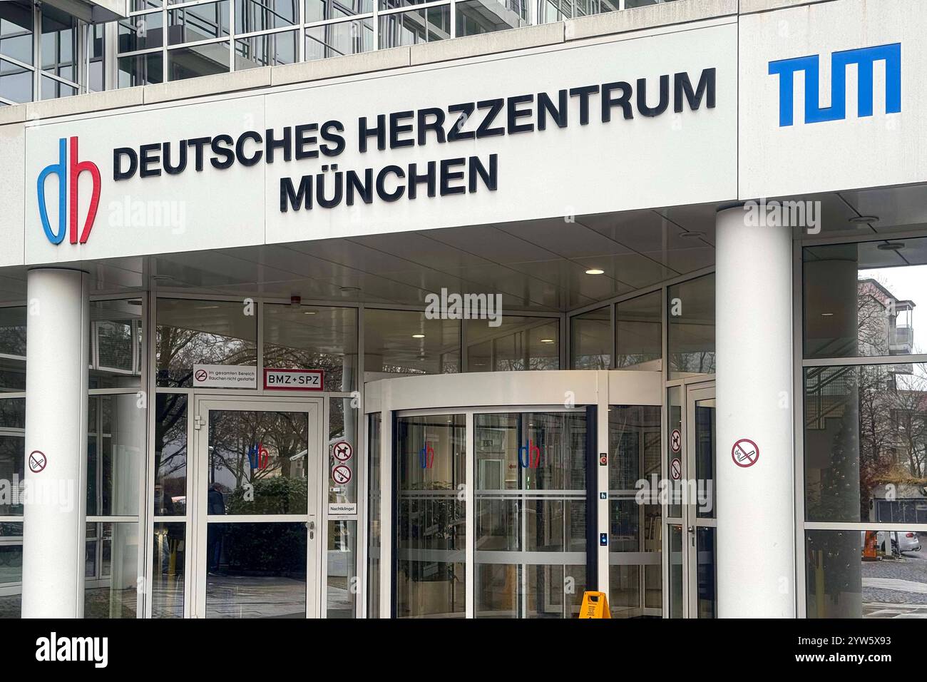 Deutsches Herzzentrum Muenchen,Lazarettstrasse, Aussenansicht,Eingang,Haupreingang, *** German Heart Center Munich, Lazarettstrasse, vista esterna, ingresso, ingresso principale, Foto Stock