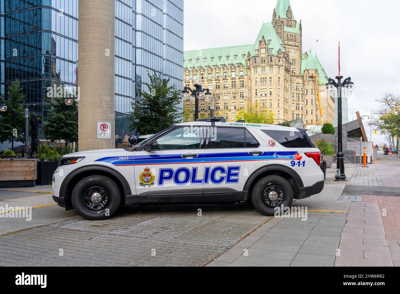Una macchina della polizia della città di Ottawa si trova a Ottawa, Ontario, Canada Foto Stock