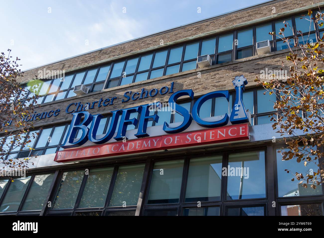 La Buffalo Academy of Science Charter Public School è una scuola pubblica di Buffalo, New York, Stati Uniti Foto Stock