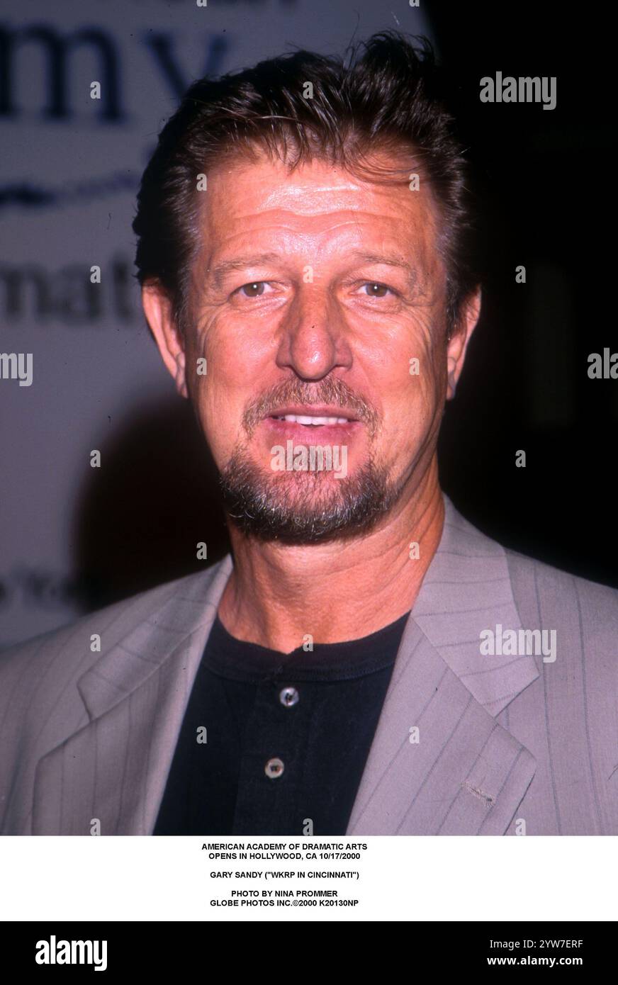 1 GENNAIO 2011 - AMERICAN ACADEMY OF DRAMATIC ARTS. APERTO A HOLLYWOOD, CA 17/10/2000..GARY SANDY ('WKRP IN CINCINNATI'). (Credit Image: © Nina Prommer/ZUMA Press Wire) SOLO PER USO EDITORIALE! Non per USO commerciale! Foto Stock