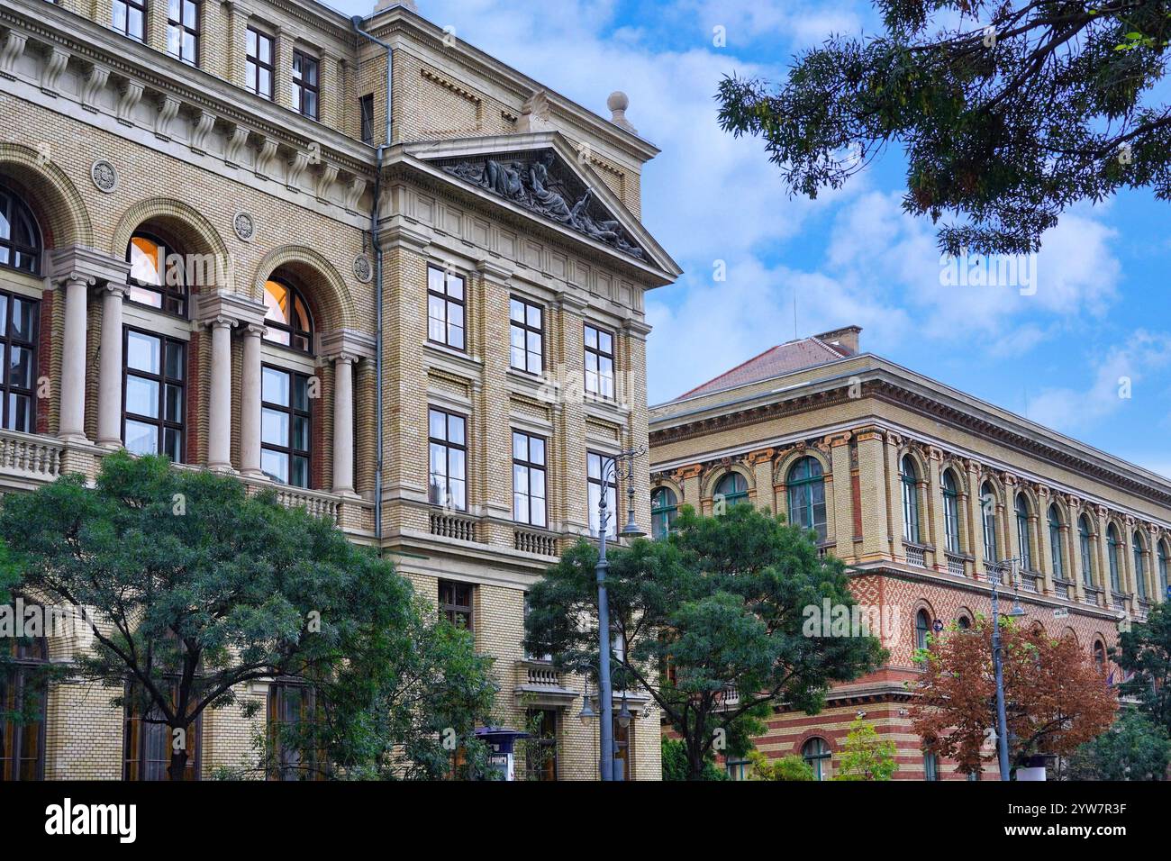 Edifici accademici dell'Università ELTE di Budapest Foto Stock