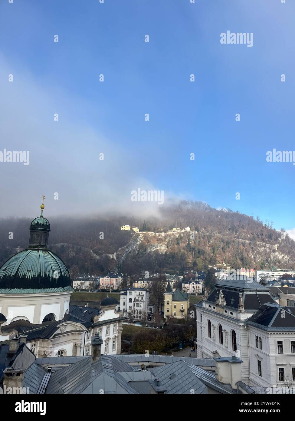 Collina del castello a Salisburgo, Austria - Immagine stock catturata con smartphone