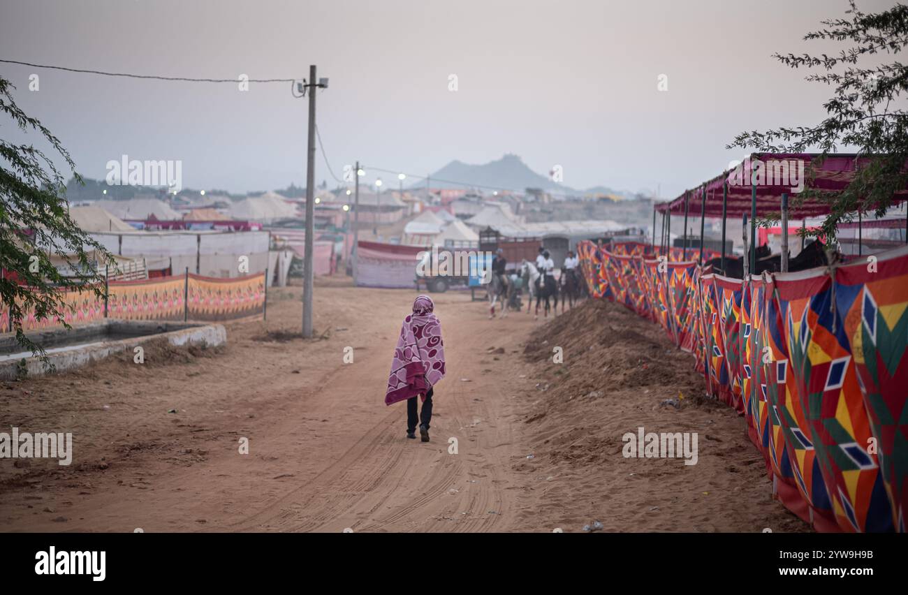 Pushkar Camel Fair Foto Stock