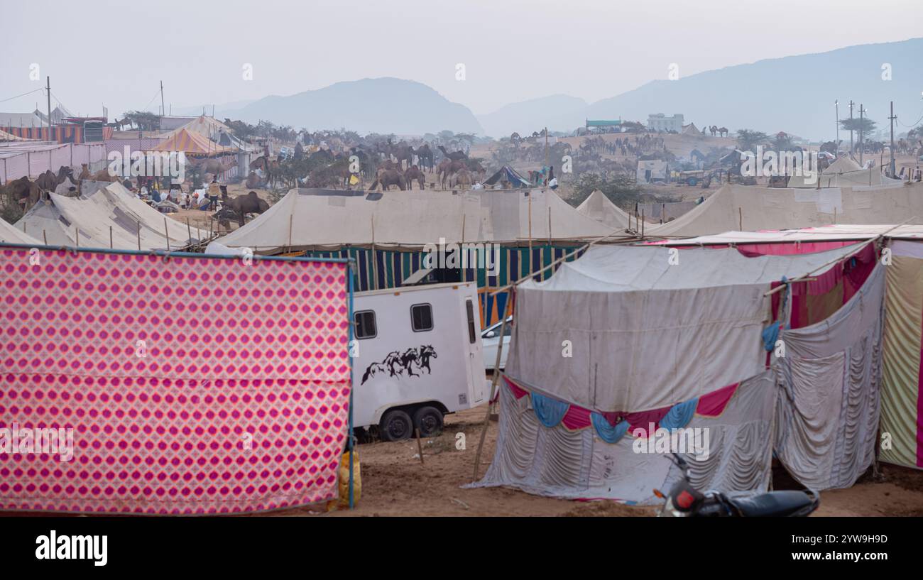 Pushkar Camel Fair Foto Stock