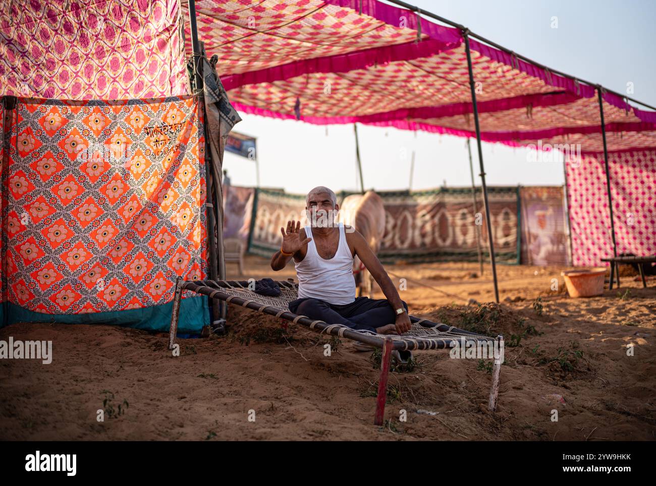 Pushkar Camel Fair Foto Stock