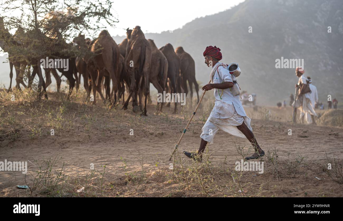 Pushkar Camel Fair Foto Stock