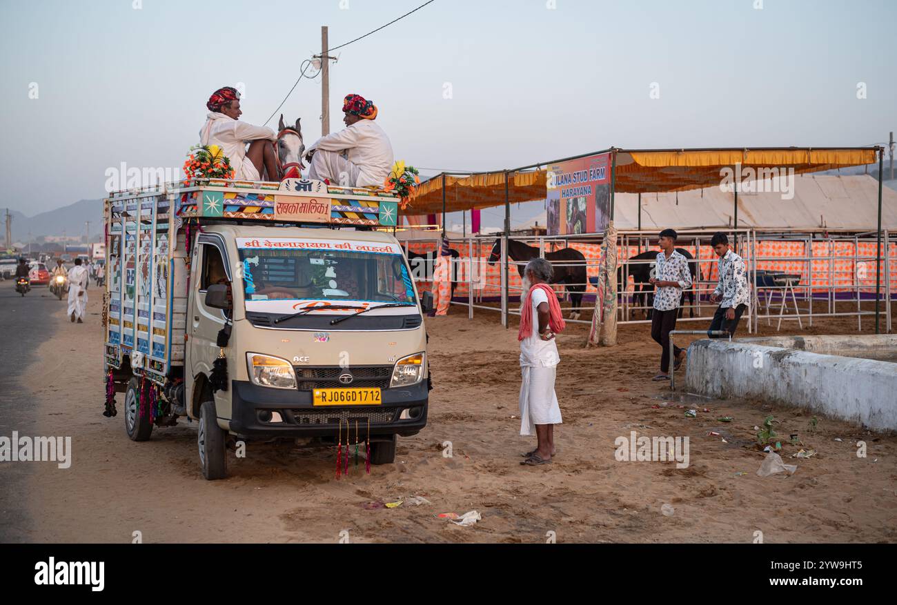 Pushkar Camel Fair Foto Stock