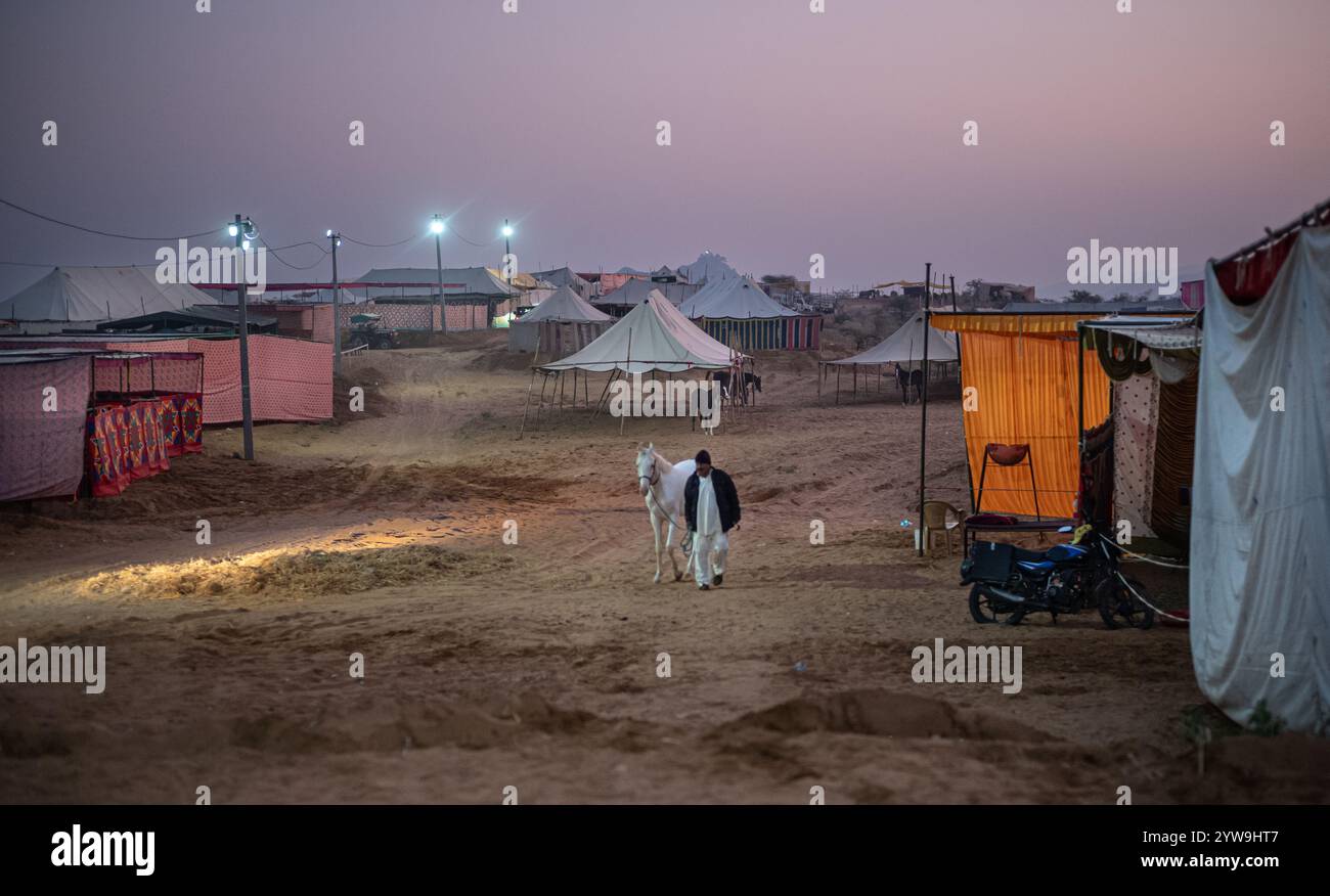 Pushkar Camel Fair Foto Stock