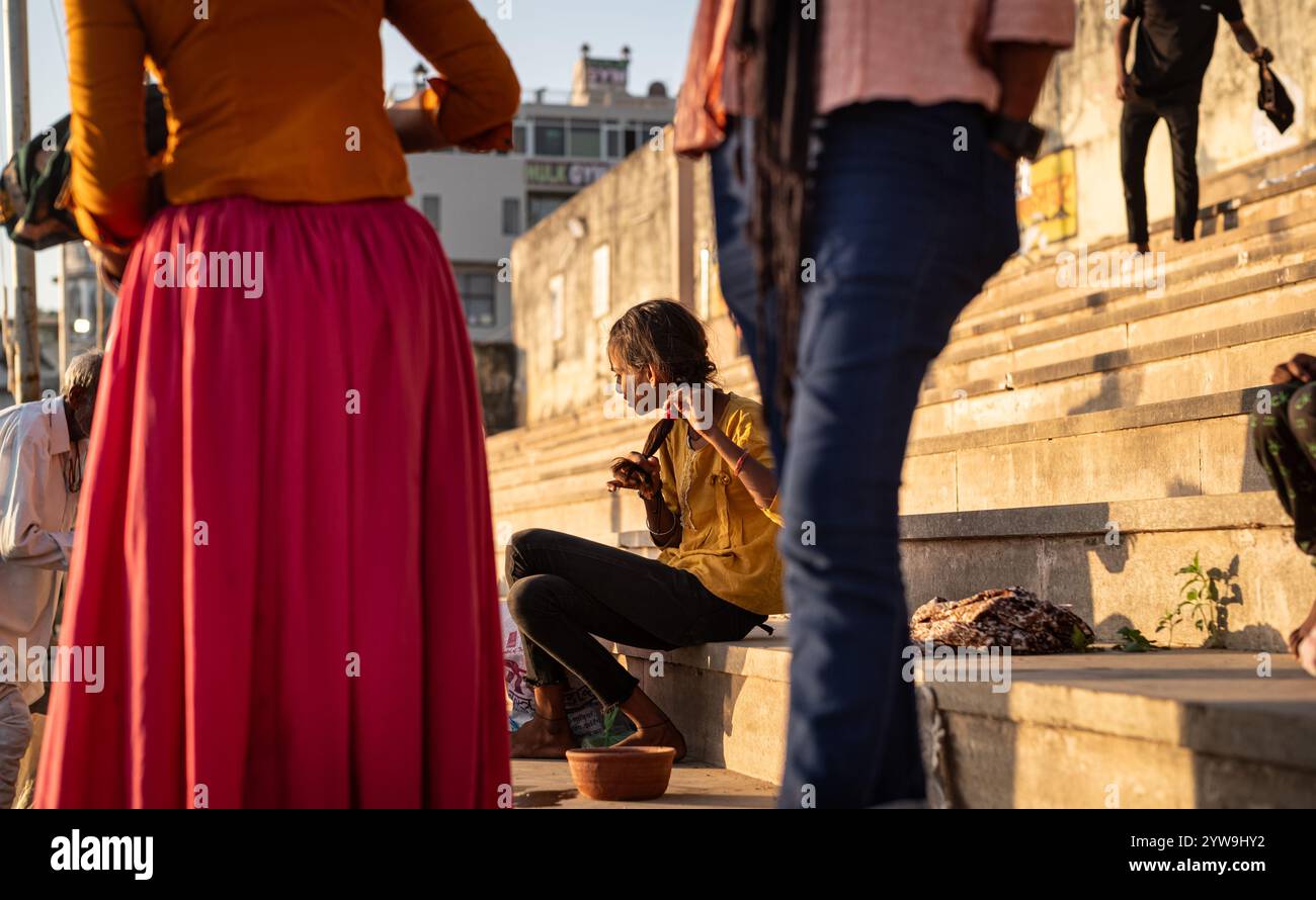 Pushkar Camel Fair Foto Stock