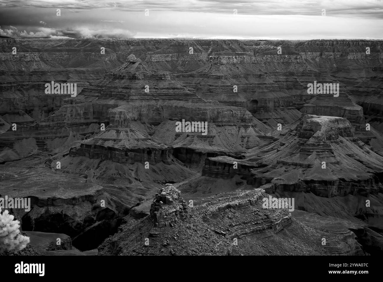 Immagine a infrarossi nel tardo pomeriggio nel Grand Canyon Arizona Foto Stock