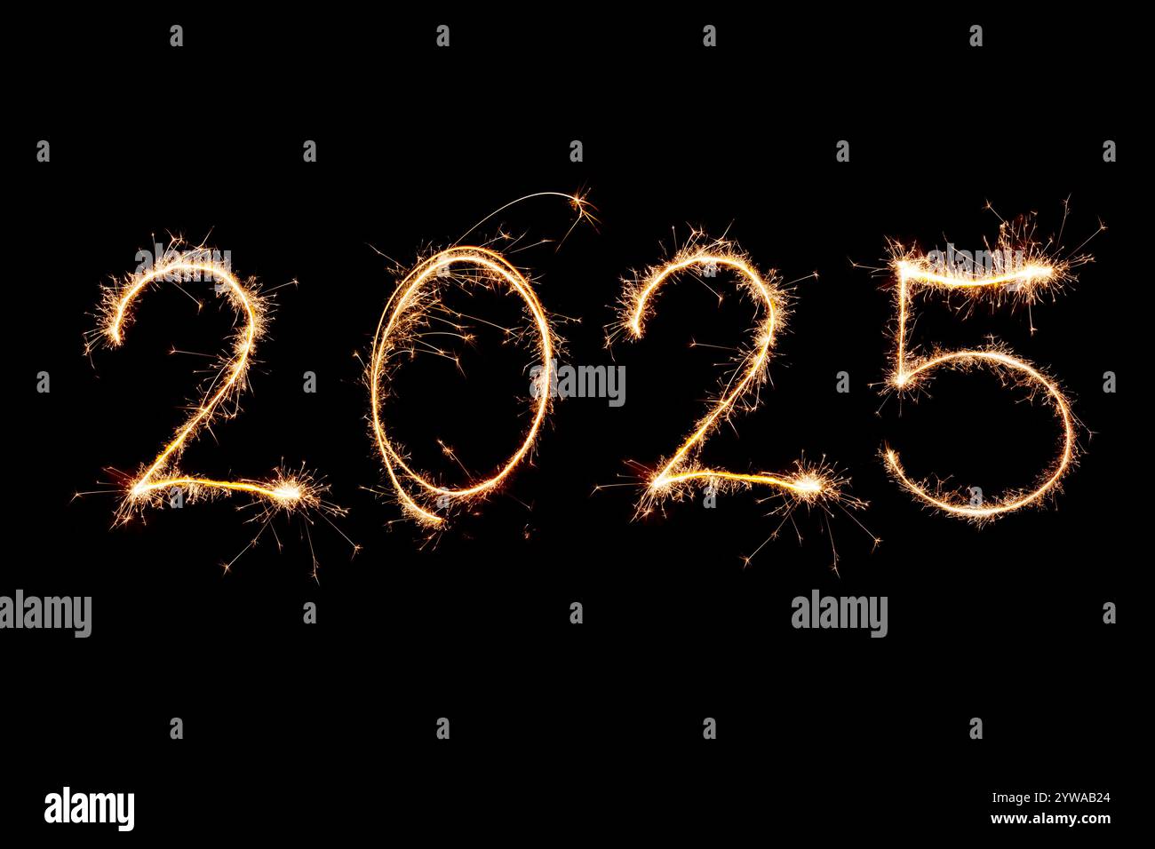 Set Decorazioni Capodanno 2025 Oro E Nero, Con Striscione, Palloncini Numerici 2025, Occhiali E Accessori Per Feste, 42 Pezzi - 2