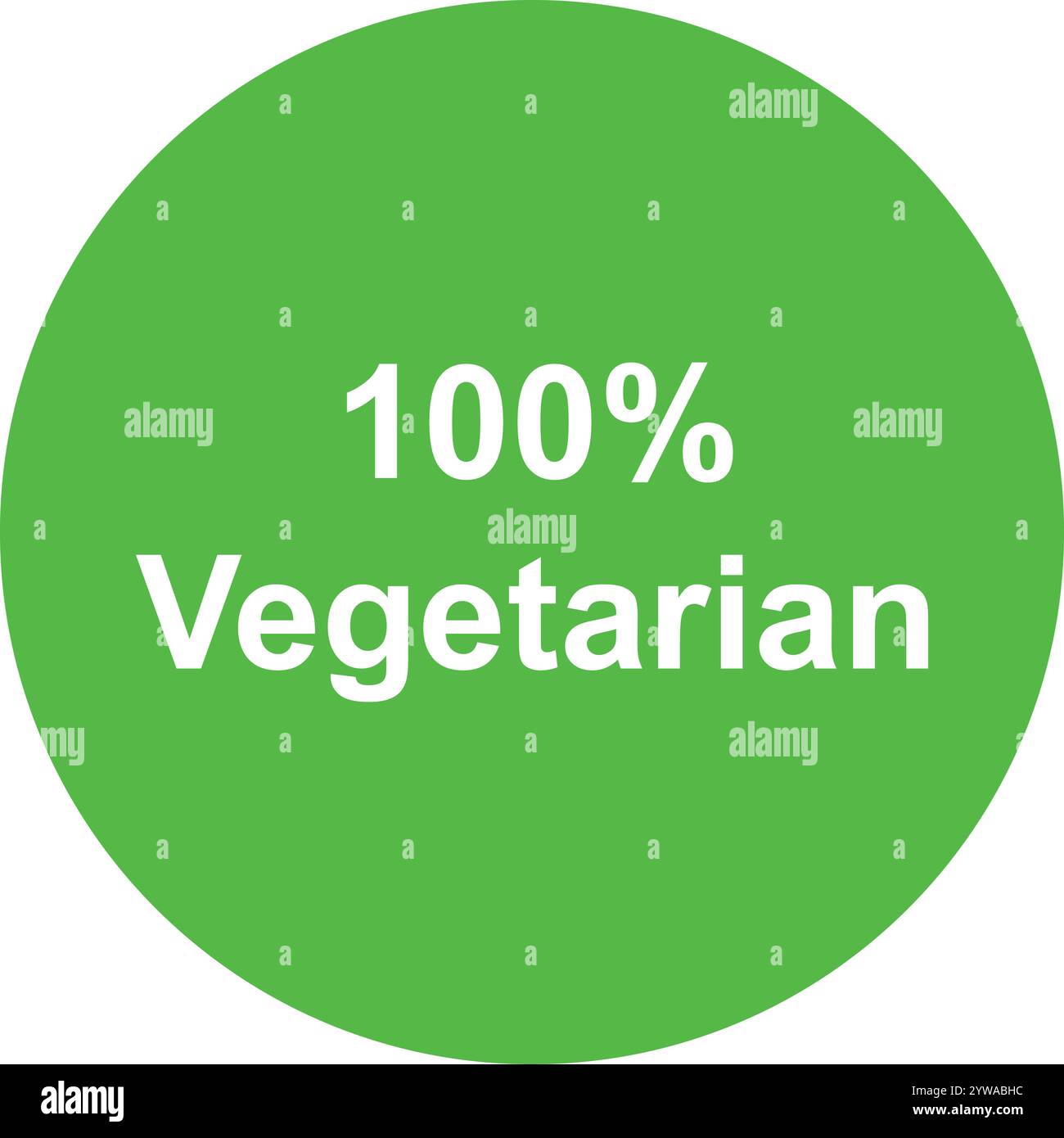 Logo vegetariano al 100%, insegna vegetariana, logo Veg, simbolo Veg, segno di verdura di colore verde, segno di grado alimentare, scritta al 100% veg Illustrazione Vettoriale