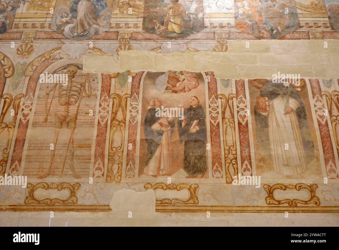 Italia, Basilicata, Matera, Museo Nazionale di Matera, Ex ospedale di San Rocco, Chiesa del Cristo Flagellato, affresco (XVIII secolo) Foto Stock