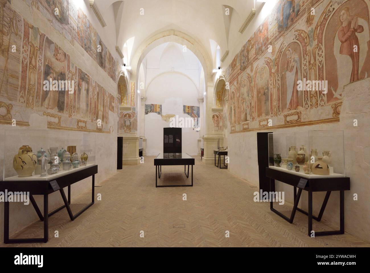 Italia, Basilicata, Matera, Museo Nazionale di Matera, Ex ospedale di San Rocco, Chiesa del Cristo Flagellato, mostra etnografica Foto Stock