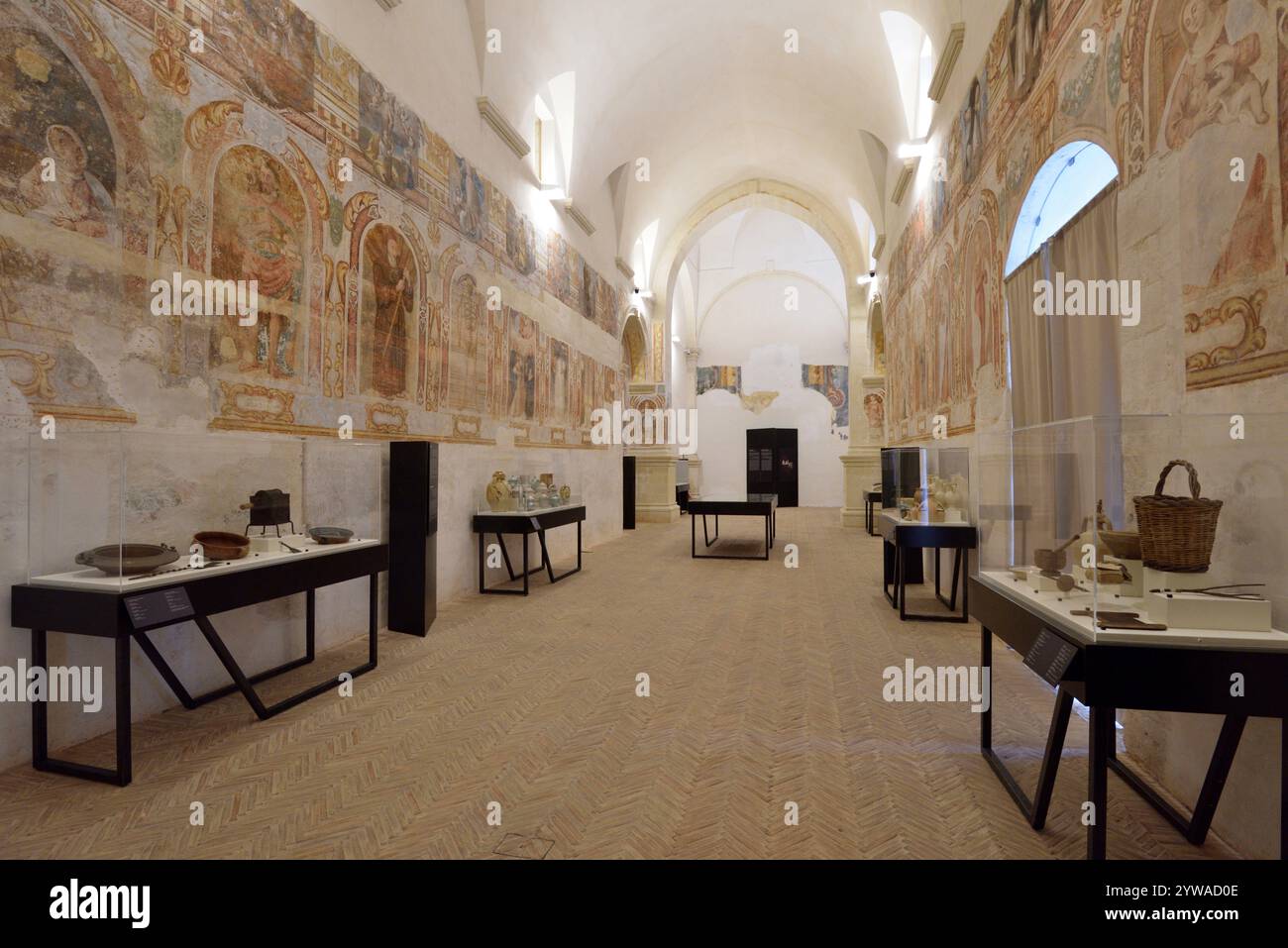 Italia, Basilicata, Matera, Museo Nazionale di Matera, Ex ospedale di San Rocco, Chiesa del Cristo Flagellato, mostra etnografica Foto Stock