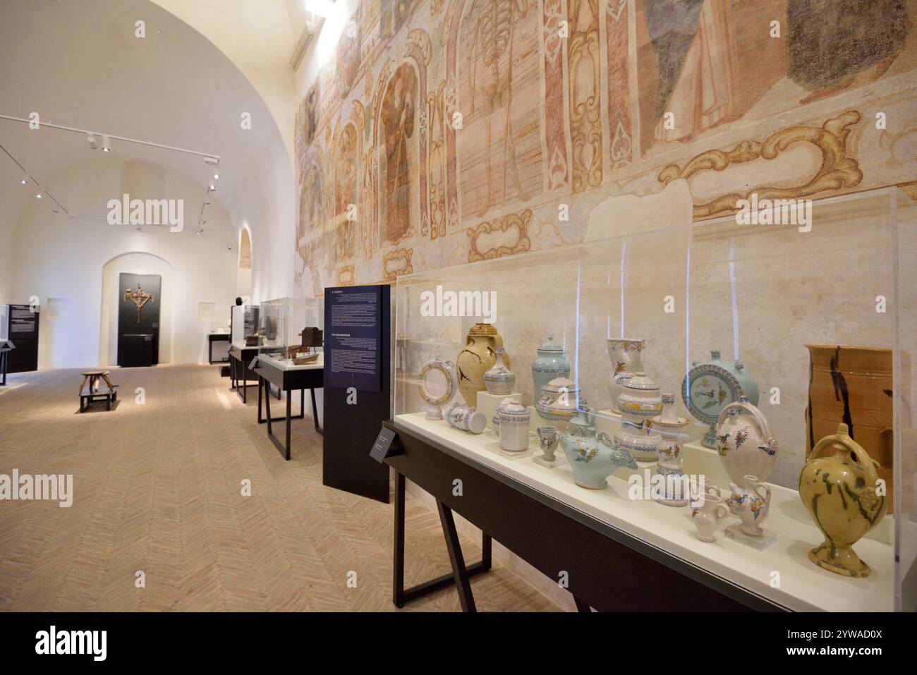 Italia, Basilicata, Matera, Museo Nazionale di Matera, Ex ospedale di San Rocco, Chiesa del Cristo Flagellato, mostra etnografica Foto Stock