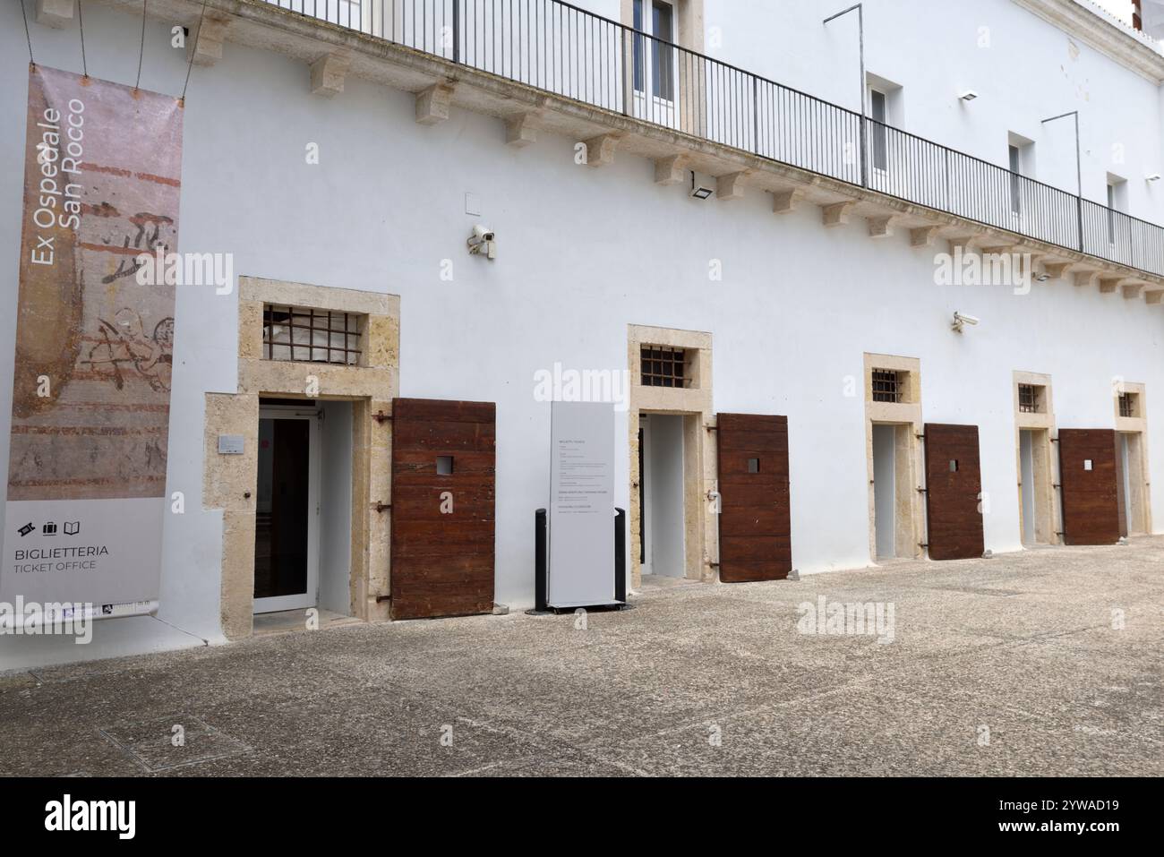 Italia, Basilicata, Matera, Museo Nazionale di Matera, Ex ospedale di San Rocco Foto Stock