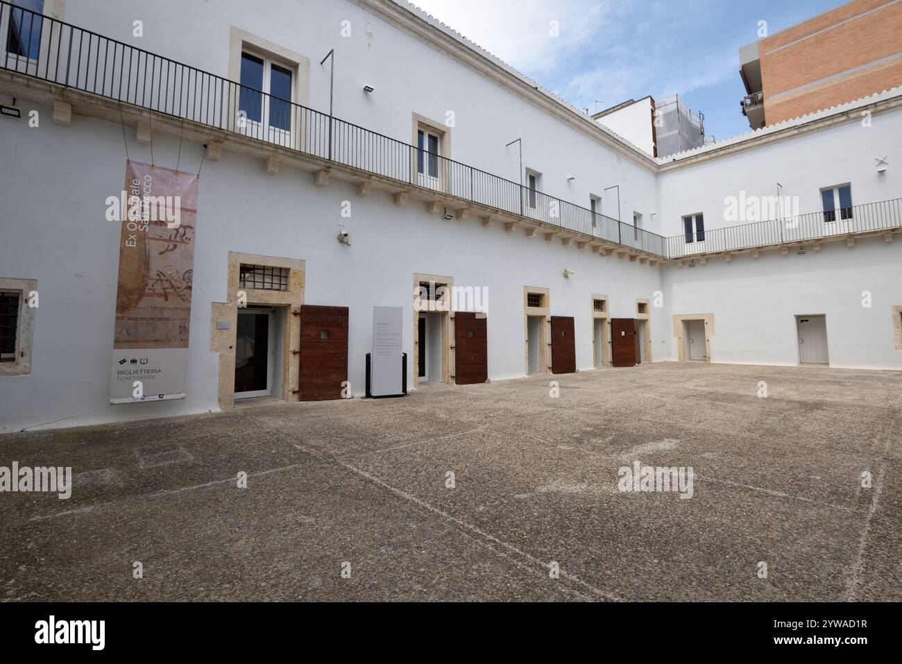 Italia, Basilicata, Matera, Museo Nazionale di Matera, Ex ospedale di San Rocco Foto Stock