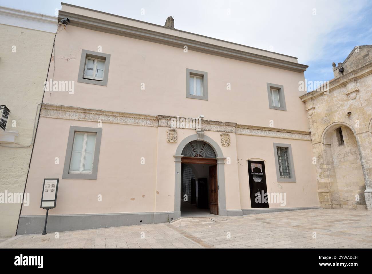 Italia, Basilicata, Matera, Museo Nazionale di Matera, Ex ospedale di San Rocco Foto Stock