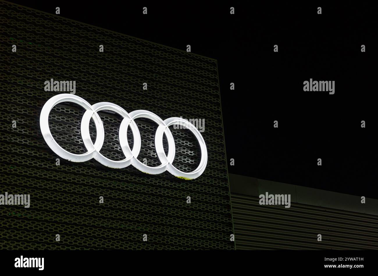 Audi, concessionario. Foto Stock