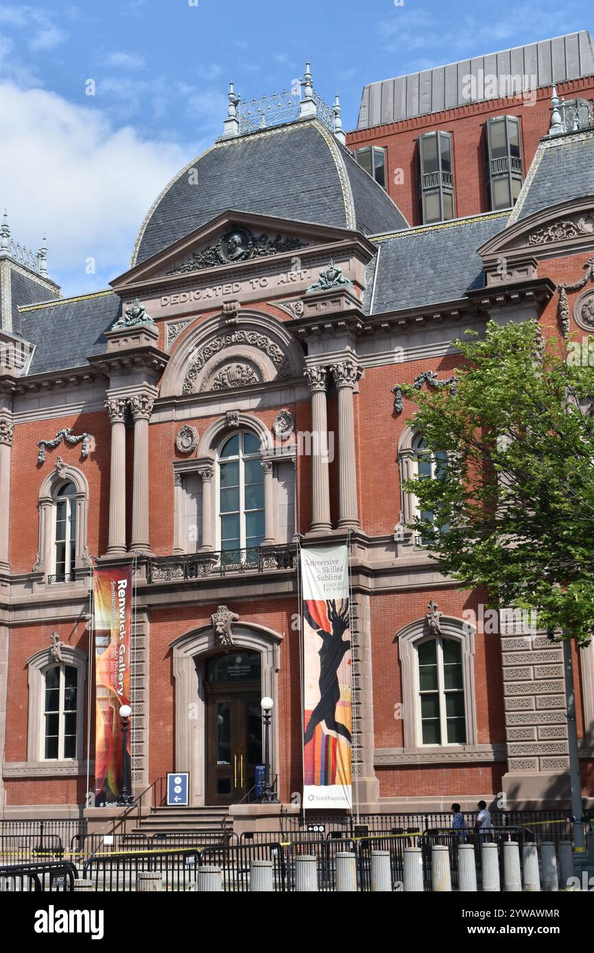 Washington D.C., USA- 2 settembre 2024- Renwick Gallery dello Smithsonian American Art Museum. Foto Stock
