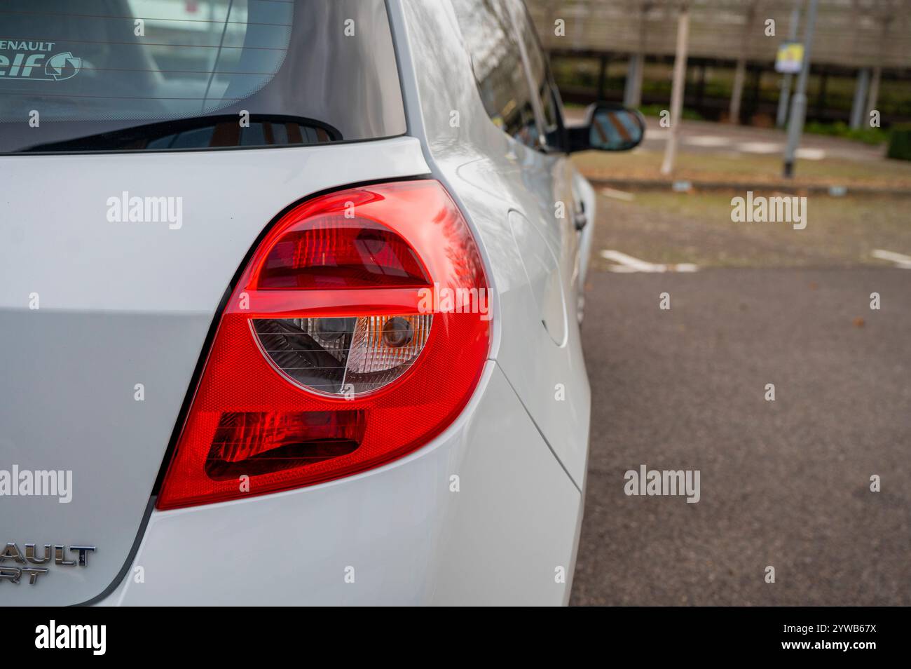 2009 Renault Clio Cup auto sportiva francese con portello caldo Foto Stock