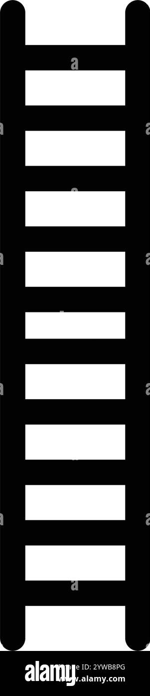 Icona ladder, simbolo vettoriale illustrazione elemento di design per la crescita e il successo dell'azienda passo dopo passo Illustrazione Vettoriale