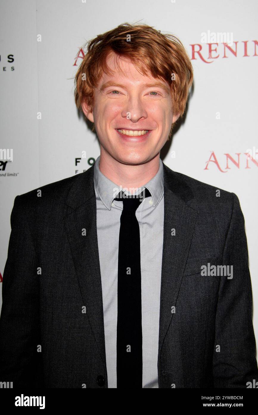 LOS ANGELES, CA - 14 NOVEMBRE: Domhnall Gleeson alla prima di "Anna Karenina" all'ArcLight Hollywood il 14 novembre 2012 a Los Angeles, California. (Credit Image: © Nina Prommer/ZUMA Press Wire) SOLO PER USO EDITORIALE! Non per USO commerciale! Foto Stock