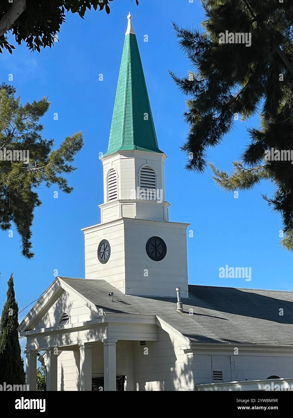 Campanile della Chiesa Foto Stock