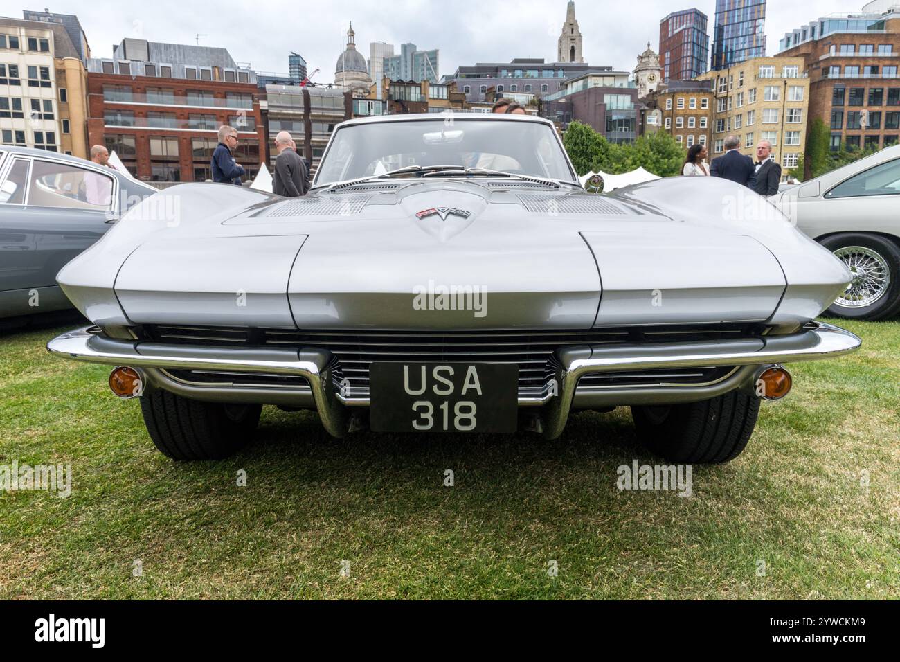 Una Chevrolet Corvette al London Concours 2023 alla Honourable Artillery Company Foto Stock