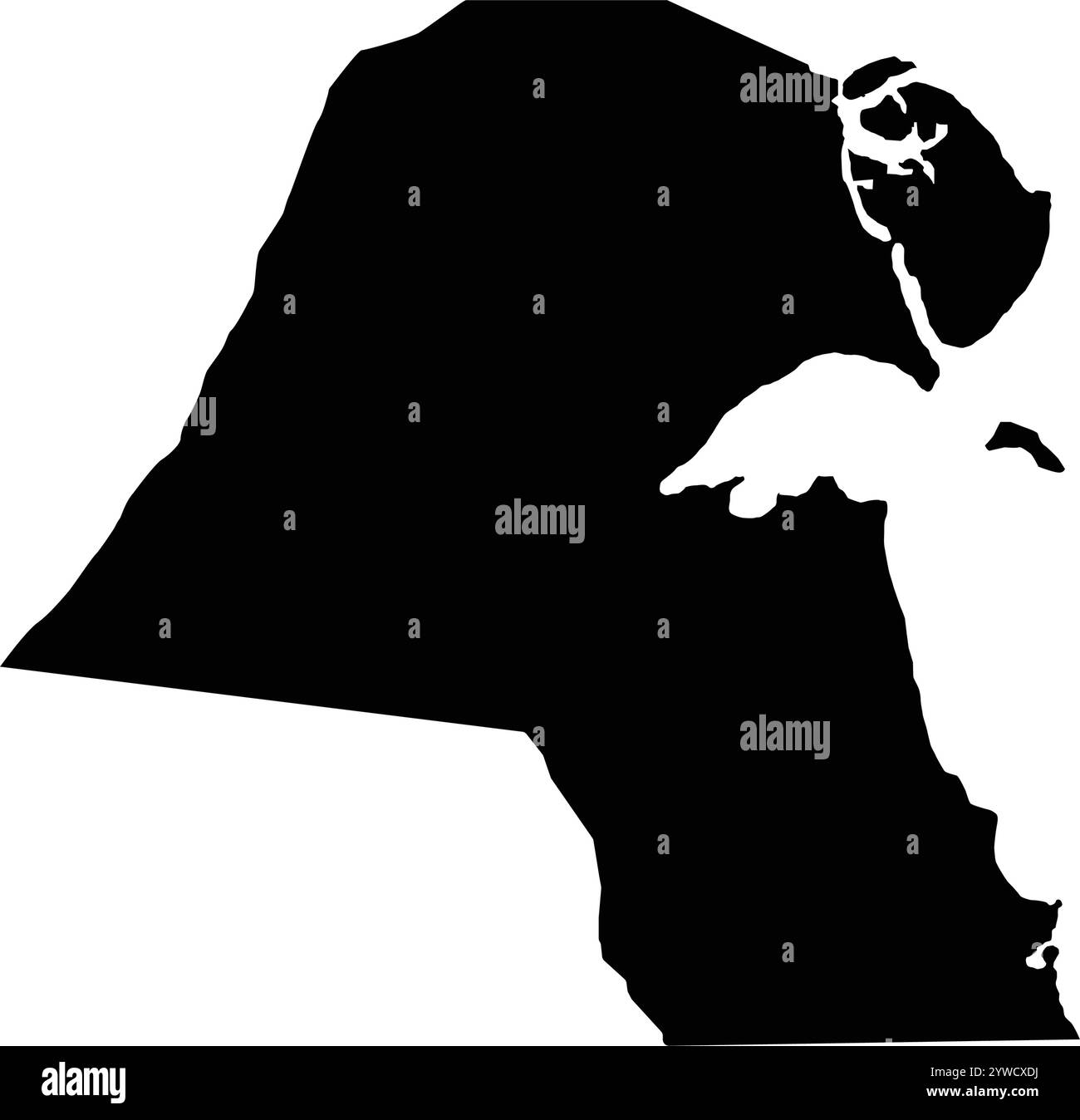 design dell'illustrazione dell'icona della mappa del kuwait Illustrazione Vettoriale