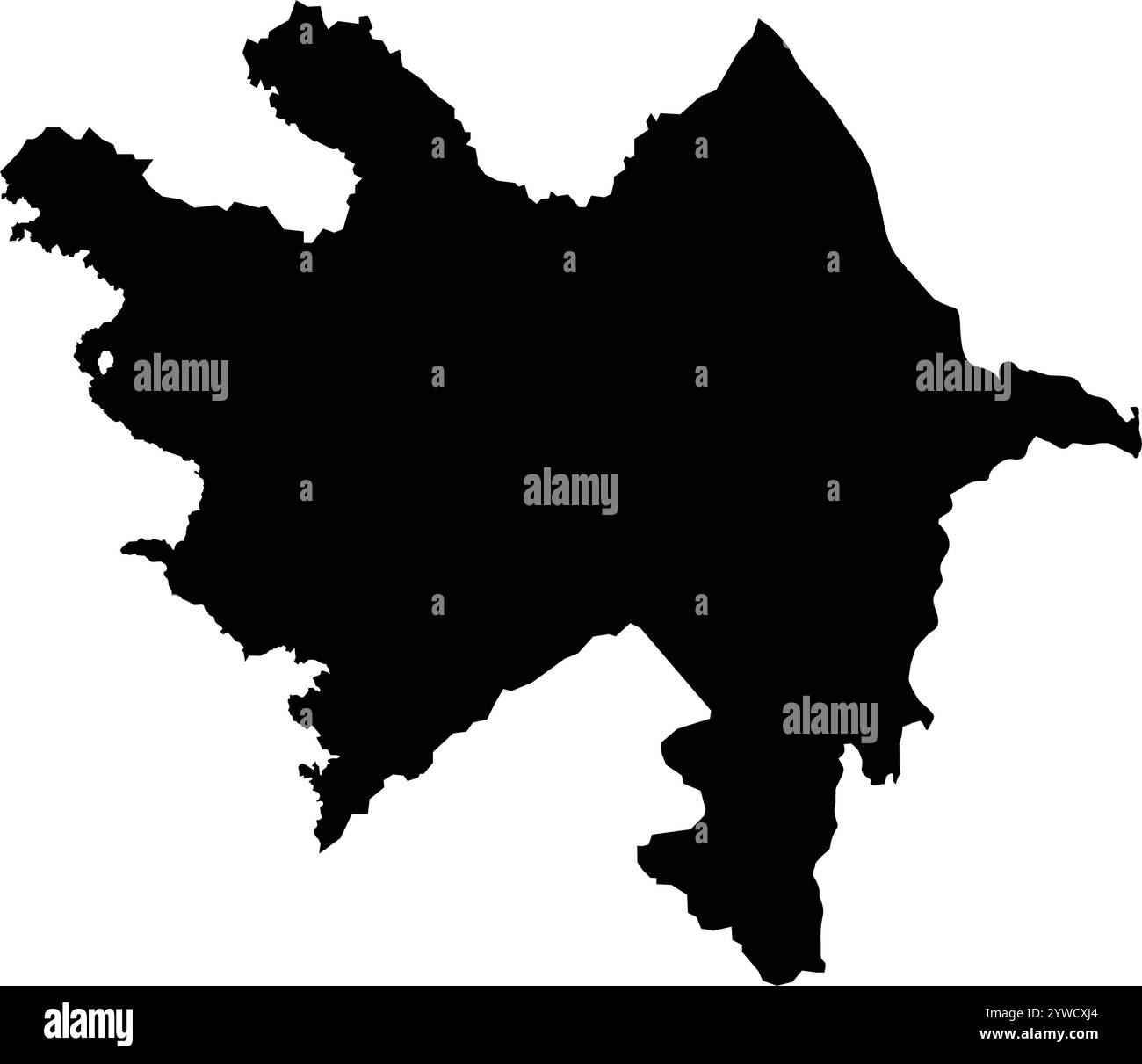 icona della mappa dell'azerbaigian disegno illustrativo Illustrazione Vettoriale