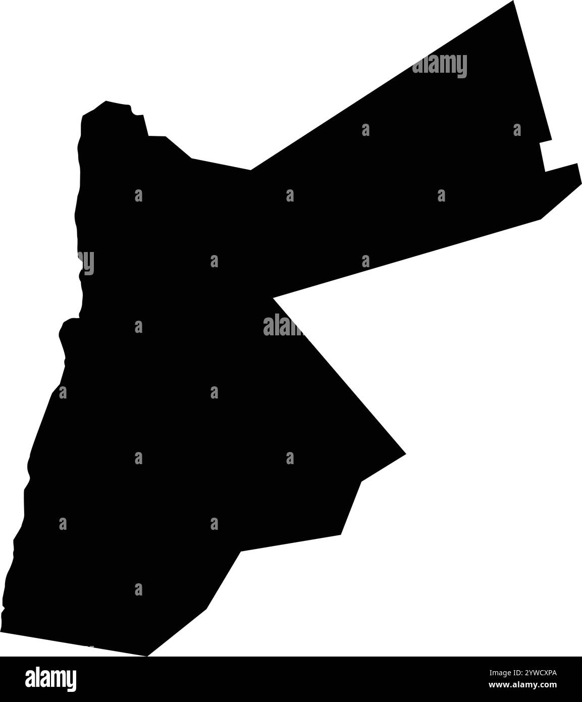 illustrazione dell'icona della mappa di jordan Illustrazione Vettoriale