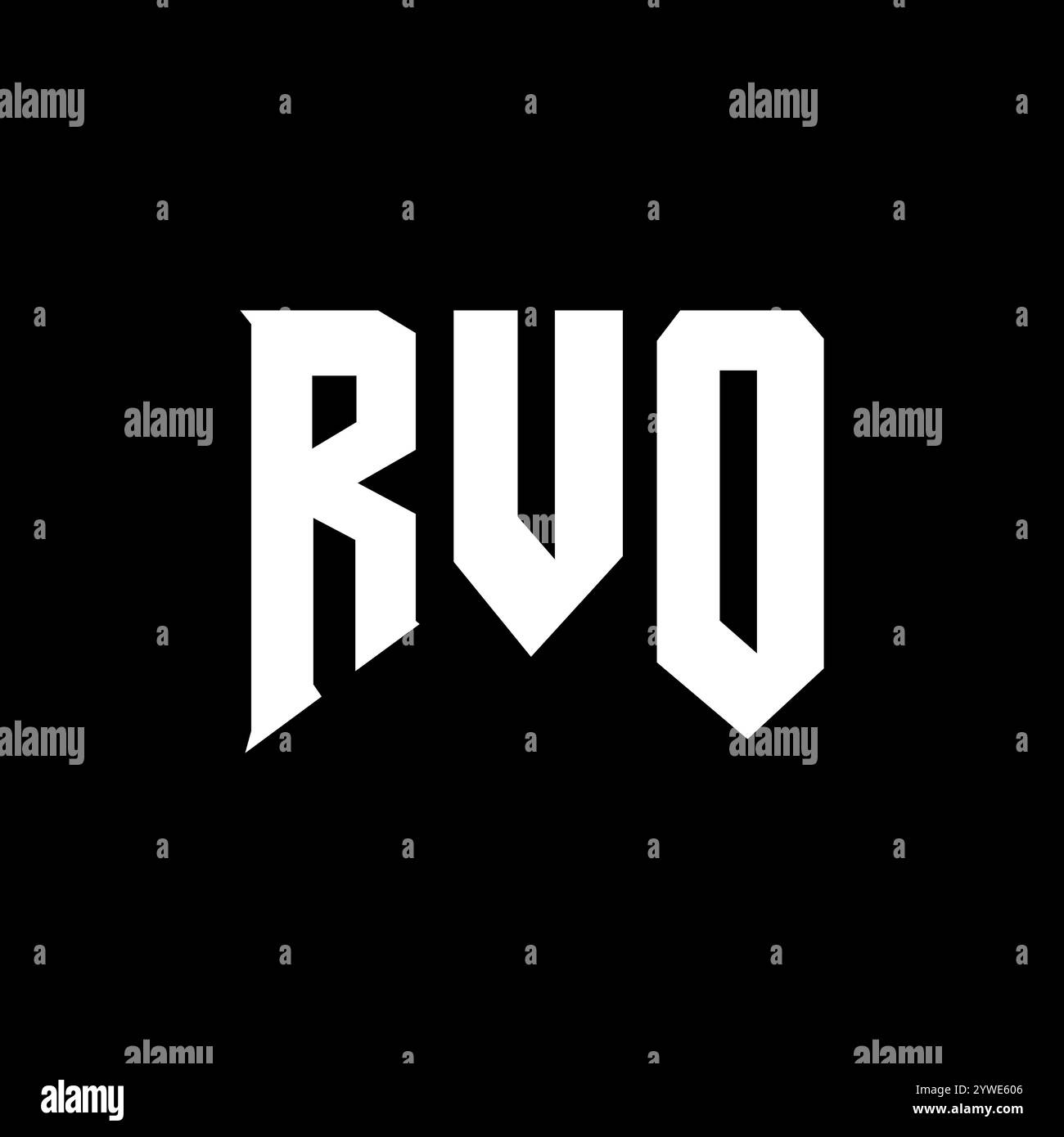 Logo minimalista rvo Immagini Vettoriali Stock - Alamy