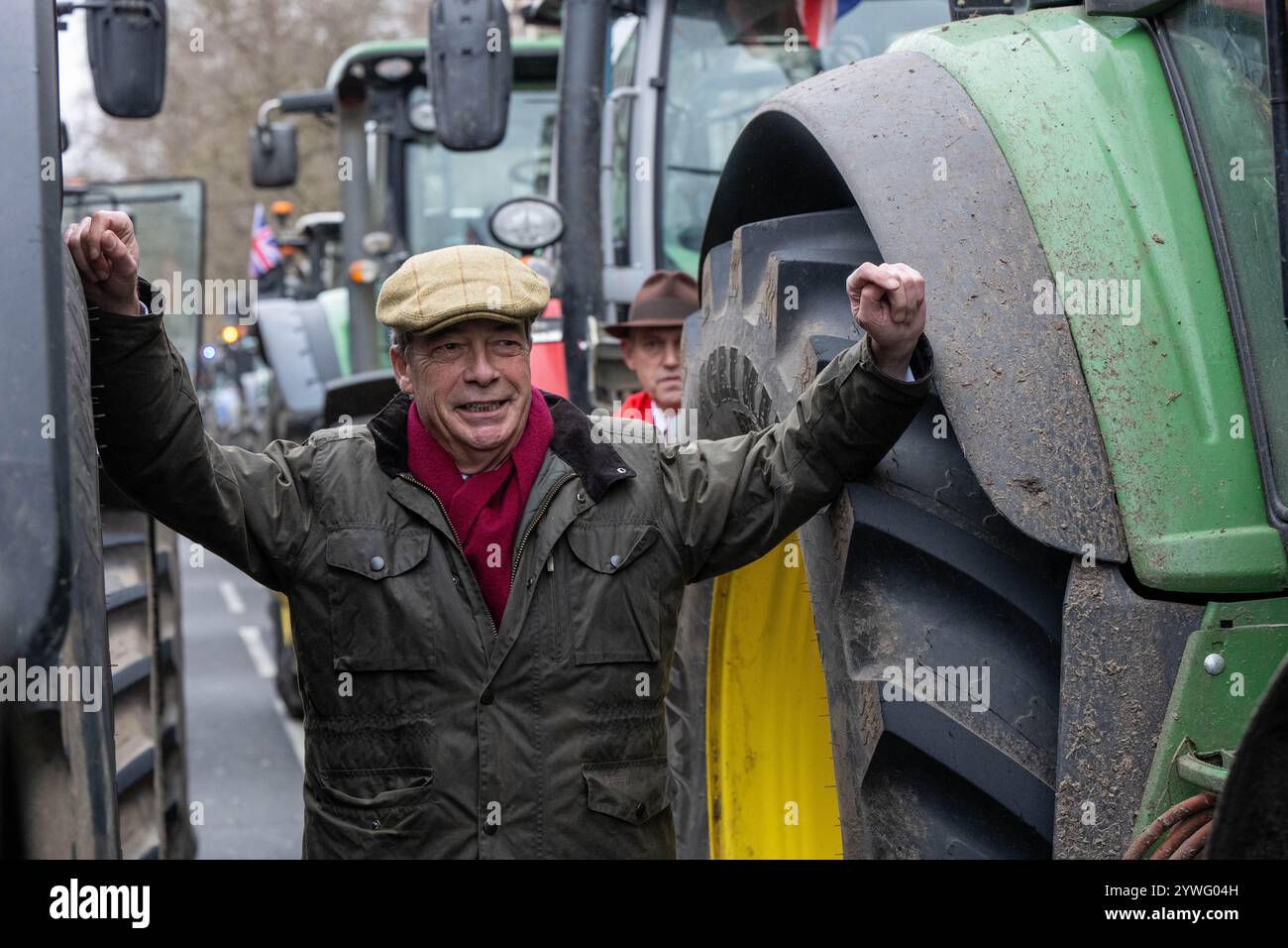 Gli agricoltori britannici di Londra protestano a Westminster contro i cambiamenti nella tassa di successione. Crediti: Ian Davidson/Alamy Live News Foto Stock