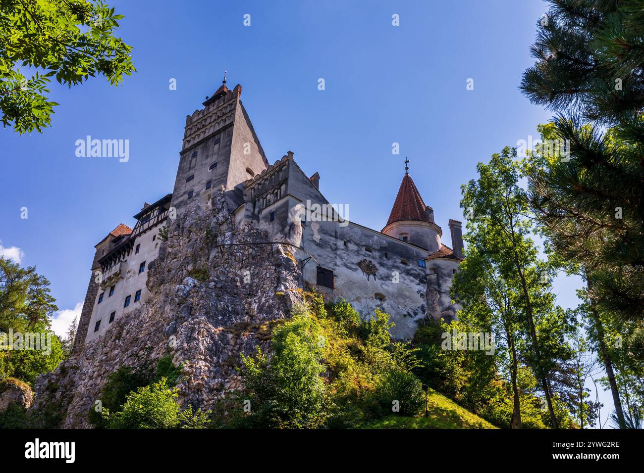 Castello di Bran, Transilvania, Romania Foto Stock