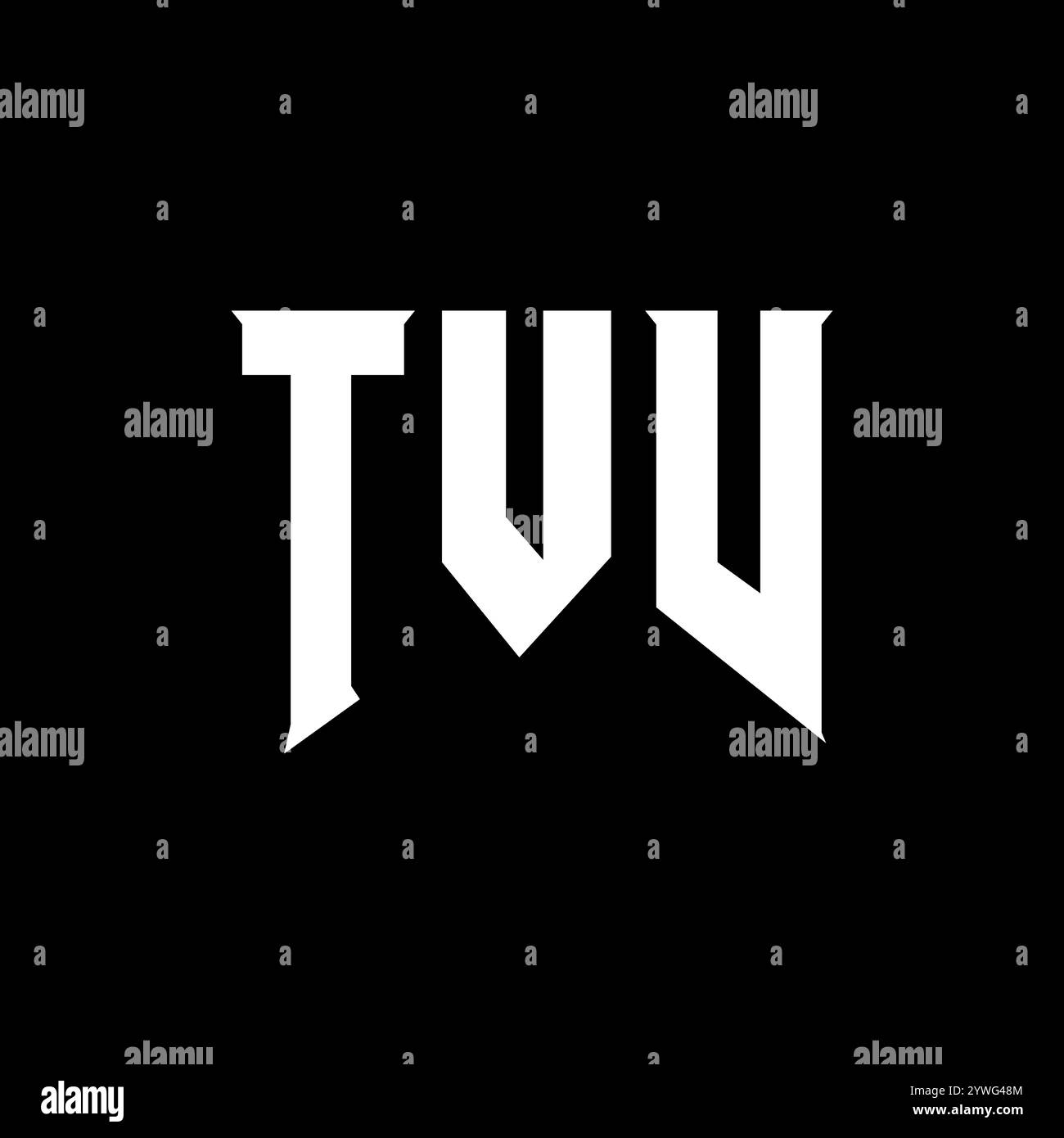 Disegno del logo tvv Immagini Vettoriali Stock - Alamy