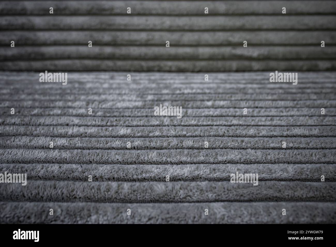 Tappezzeria vellutata con fibre spesse, sfondo con linee orizzontali, texture astratta Foto Stock