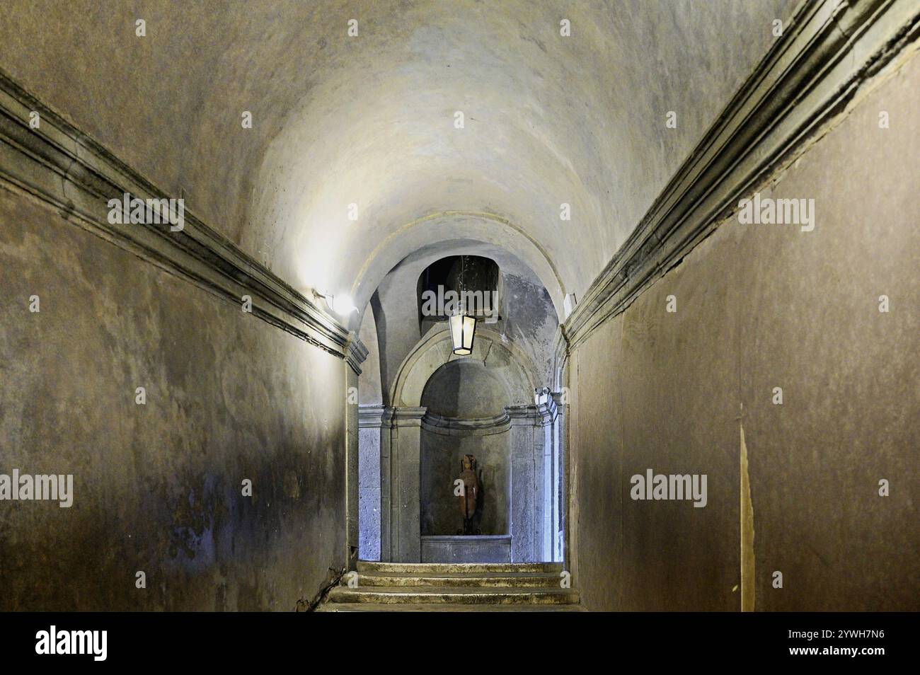 Scalinata a Castel Sant'Angelo, Roma, Lazio, Italia, Europa Foto Stock