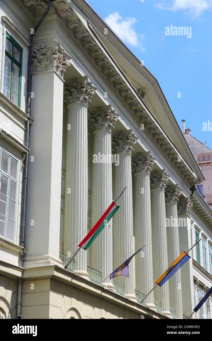 Ufficio governativo della contea di Pest (in ungherese: Pest Varmegyei Kormanyhivatal), edificio governativo a Budapest, Ungheria. Foto Stock